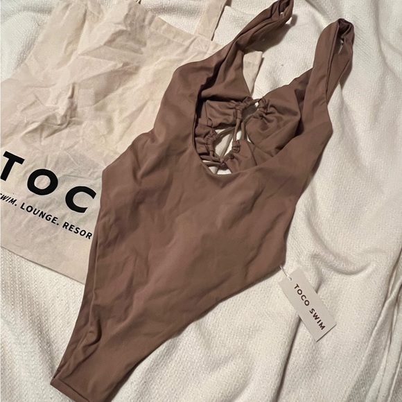 Toco Swim Carib One Piece [Latte] - Picture 2 of 5